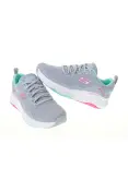 TÊNIS SKECHERS DLUX FITNESS ROAM FREE FEMININO - Cinza/rosa TÊNIS SKECHERS DLUX FITNESS ROAM FREE FEMININO - Cinza/rosa