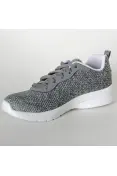 TÊNIS SKECHERS DYNAMIGHT 2.0 QUICK CONCEPT FEMININO - Grafite/branco TÊNIS SKECHERS DYNAMIGHT 2.0 QUICK CONCEPT FEMININO - Grafite/branco