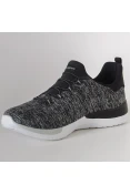 TÊNIS SKECHERS DYNAMIGHT BREAK THROUGH FEMININO - Preto/cinza TÊNIS SKECHERS DYNAMIGHT BREAK THROUGH FEMININO - Preto/cinza