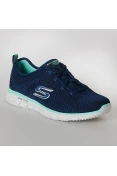 TÊNIS SKECHERS GLIDER FOREVER YOUNG FEMININO - Marinho/verde TÊNIS SKECHERS GLIDER FOREVER YOUNG FEMININO - Marinho/verde
