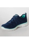 TÊNIS SKECHERS GLIDER FOREVER YOUNG FEMININO - Marinho/verde TÊNIS SKECHERS GLIDER FOREVER YOUNG FEMININO - Marinho/verde