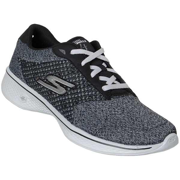 TÊNIS SKECHERS GO WALK 4 EXCEED FEMININO - Preto/branco