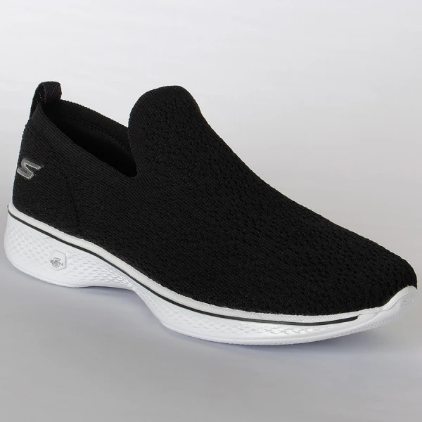 TÊNIS SKECHERS GO WALK 4 GIFTED FEMININO - Preto/branco