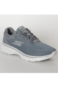 TÊNIS SKECHERS GO WALK 4 NOBLE MASCULINO - Grafite/cinza TÊNIS SKECHERS GO WALK 4 NOBLE MASCULINO - Grafite/cinza