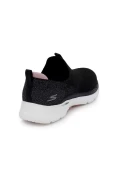 TÊNIS SKECHERS GO WALK 6 - GLIMMERING FEMININO - Preto/branco TÊNIS SKECHERS GO WALK 6 - GLIMMERING FEMININO - Preto/branco