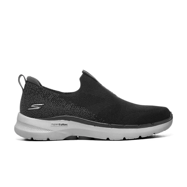 TÊNIS SKECHERS GOWALK 6 MASCULINO - Preto/cinza