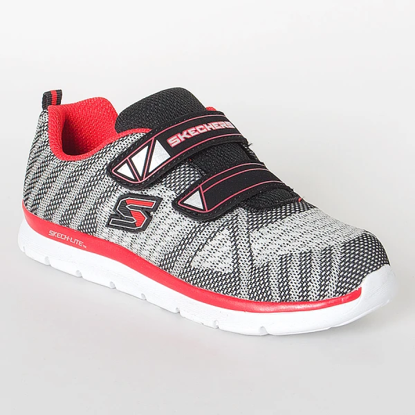TÊNIS SKECHERS SKECH LITE COMFY STEPZ INFANTIL - Cinza/vermelho