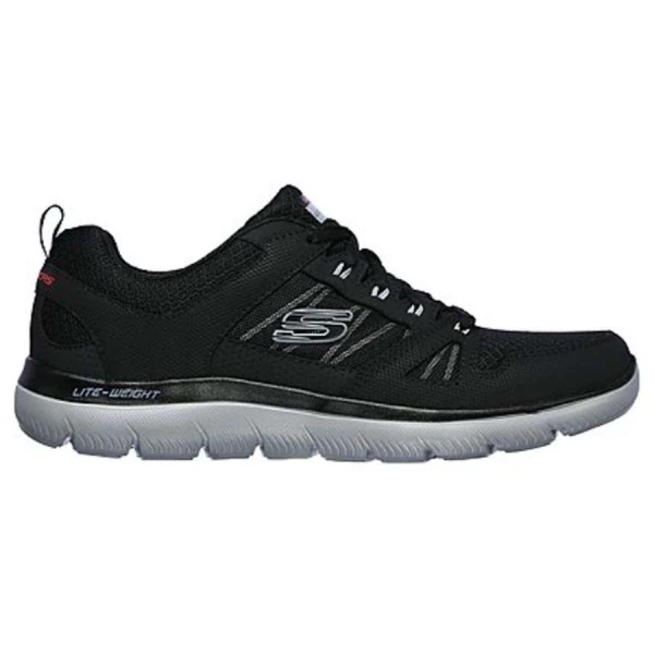 TENIS SKECHERS SUMMITS - NEW WORLD MASCULINO - Preto/grafite