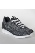TÊNIS SKECHERS SYNERGY 2.0 HEADLINER FEMININO - Preto/grafite