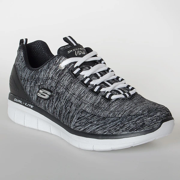 TÊNIS SKECHERS SYNERGY 2.0 HEADLINER FEMININO - Preto/grafite