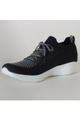 TÊNIS SKECHERS YOU SHINE FEMININO - Preto/branco TÊNIS SKECHERS YOU SHINE FEMININO - Preto/branco