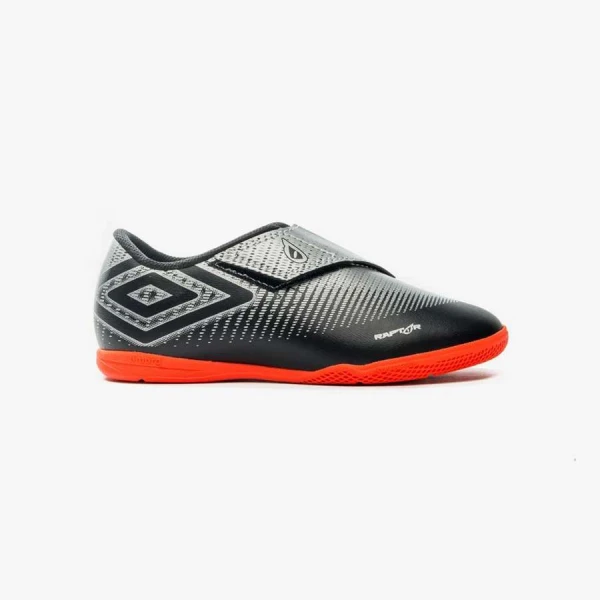 TÊNIS UMBRO FUTSAL RAPTOR 2.2 KIDS - Preto/vermelho