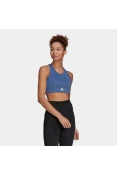 TOP 3-LISTRAS SPORT BRA ADIDAS FEMININO - Azul