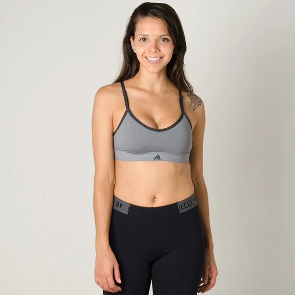TOP ADIDAS ALL ME HTR FEMININO - Cinza