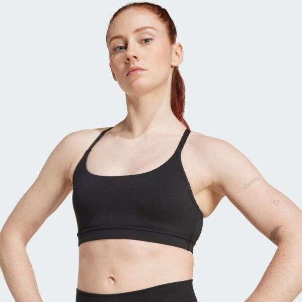 TOP ADIDAS ALL ME LIGHT SUPPORT FEMININA - Preto
