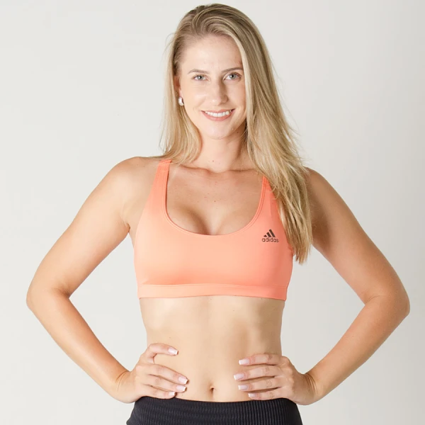 TOP ADIDAS ESS CLIMA FEMININO - Salmao