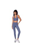 TOP ADIDAS TREINO BASICO SUPORTE MEDIO FEMININO - Azul/branco TOP ADIDAS TREINO BASICO SUPORTE MEDIO FEMININO - Azul/branco