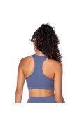 TOP ADIDAS TREINO BASICO SUPORTE MEDIO FEMININO - Azul/branco TOP ADIDAS TREINO BASICO SUPORTE MEDIO FEMININO - Azul/branco