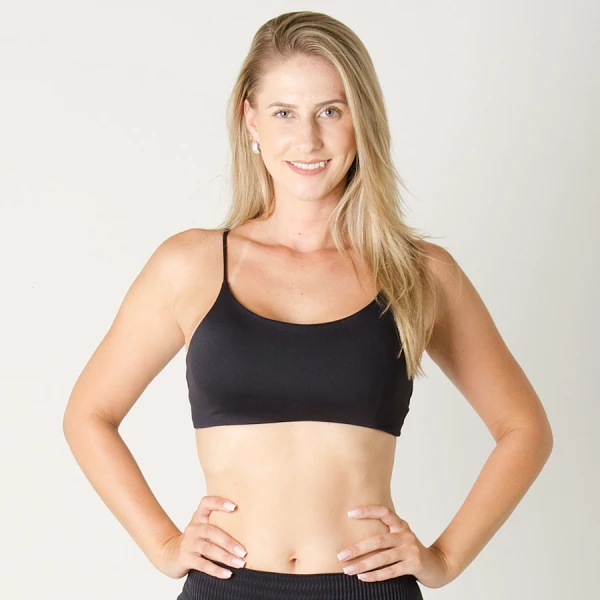 TOP LIVE BODY CURVE ESSENCIAL FEMININO - Preto