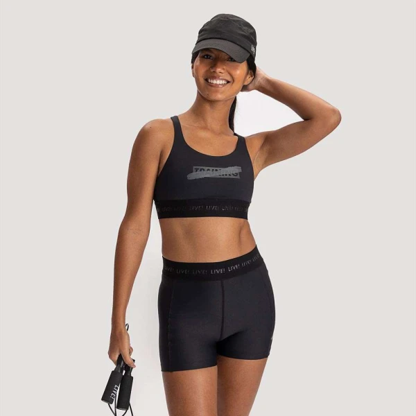 TOP LIVE FLEX FEMININO - Preto