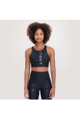 TOP LIVE HALTER ICON LUX FEMININO - Preto