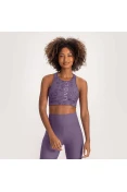 TOP LIVE HALTER ICON LUX FEMININO - Roxo