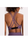 TOP LIVE HALTER ICON LUX FEMININO - Roxo