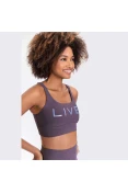 TOP LIVE ICON LUX FEMININO - Roxo