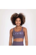 TOP LIVE ICON LUX FEMININO - Roxo