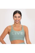 TOP LIVE ICON LUX FEMININO - Verde