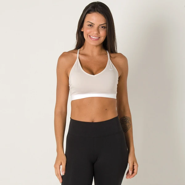 TOP NIKE INDY FEMININO - Bege