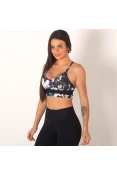 TOP NIKE INDY FEMININO - Preto/branco TOP NIKE INDY FEMININO - Preto/branco
