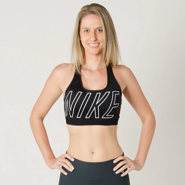TOP NIKE PRO CLASSIC LOGO FEMININO - Preto