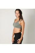 TOP NIKE PRO CLASSIC SWOOSH BRA FEMININO - Grafite TOP NIKE PRO CLASSIC SWOOSH BRA FEMININO - Grafite