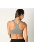TOP NIKE PRO CLASSIC SWOOSH BRA FEMININO - Grafite TOP NIKE PRO CLASSIC SWOOSH BRA FEMININO - Grafite