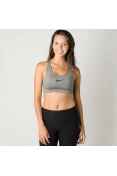 TOP NIKE PRO CLASSIC SWOOSH BRA FEMININO - Grafite TOP NIKE PRO CLASSIC SWOOSH BRA FEMININO - Grafite