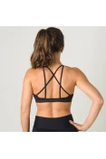 TOP PUMA STRAPPY MIX BRA FEMININO - Preto TOP PUMA STRAPPY MIX BRA FEMININO - Preto