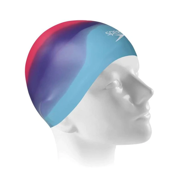TOUCA SPEEDO LADIES CAP NATAÇÃO FEMININA - Azul/rosa