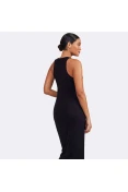 VESTIDO COLCCI SLIM CANELADO SPORT TRAINING - Preto VESTIDO COLCCI SLIM CANELADO SPORT TRAINING - Preto