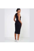 VESTIDO COLCCI SLIM CANELADO SPORT TRAINING - Preto VESTIDO COLCCI SLIM CANELADO SPORT TRAINING - Preto