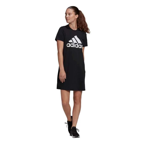 VESTIDO ESSENTIALS LOGO ADIDAS - Preto/branco