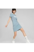 VESTIDO PUMA TEE ESSENTIALS SLIM FEMININO - Azul VESTIDO PUMA TEE ESSENTIALS SLIM FEMININO - Azul