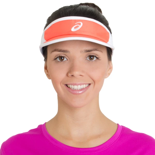 VISEIRA ASICS MAD DASH VISOR - Laranja/branco